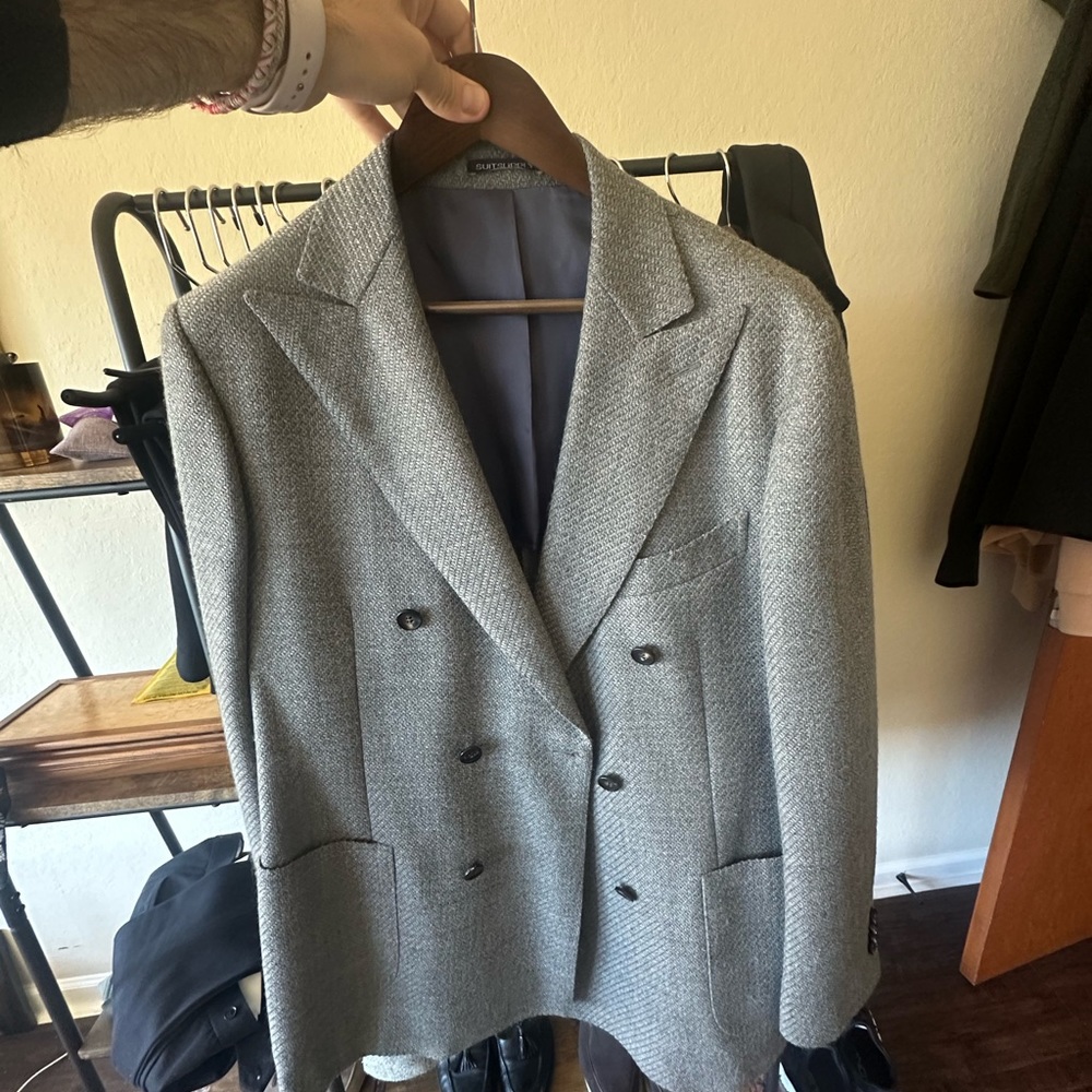 Suitsupply, Havana, double breasted, gray